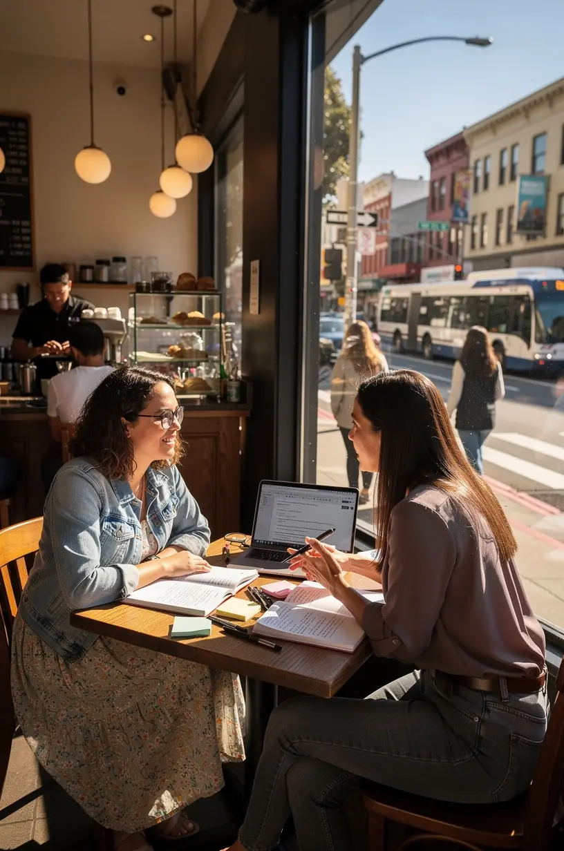 Laptop showing a blog post with clear guidance on solving local problems